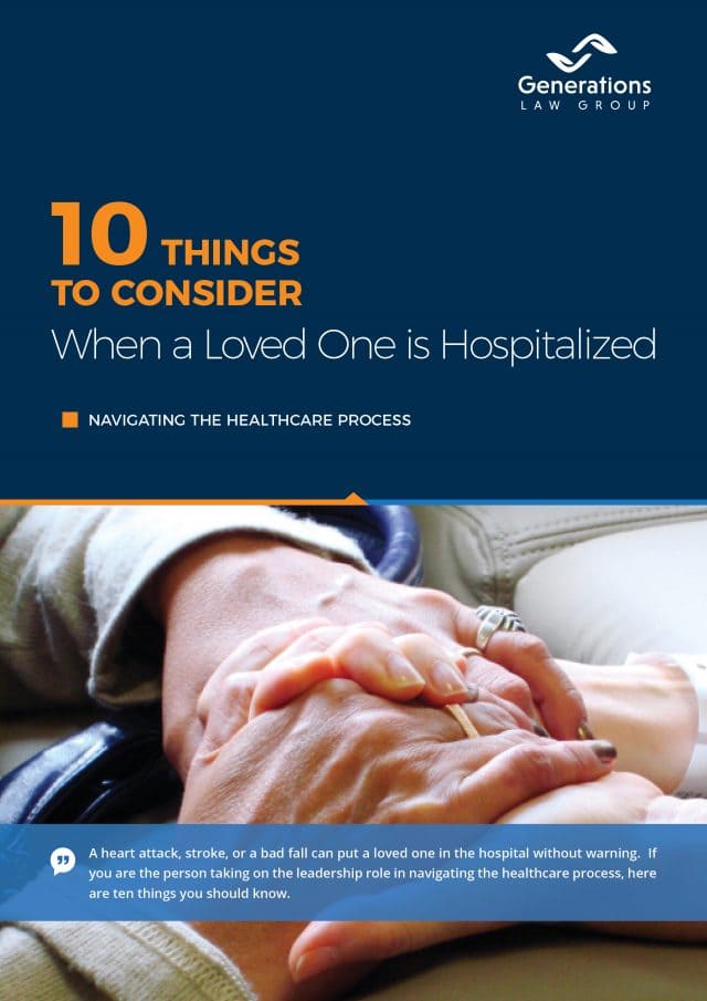 10 Things to consider when a loved one is hospitalized